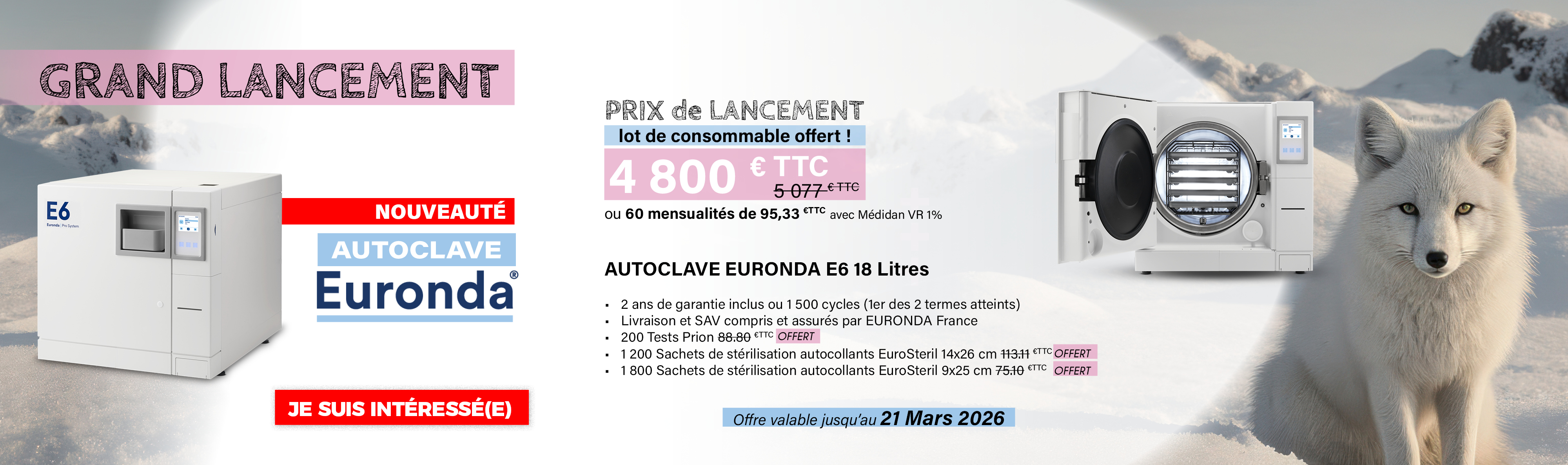 PRIX de lancement EURONDA