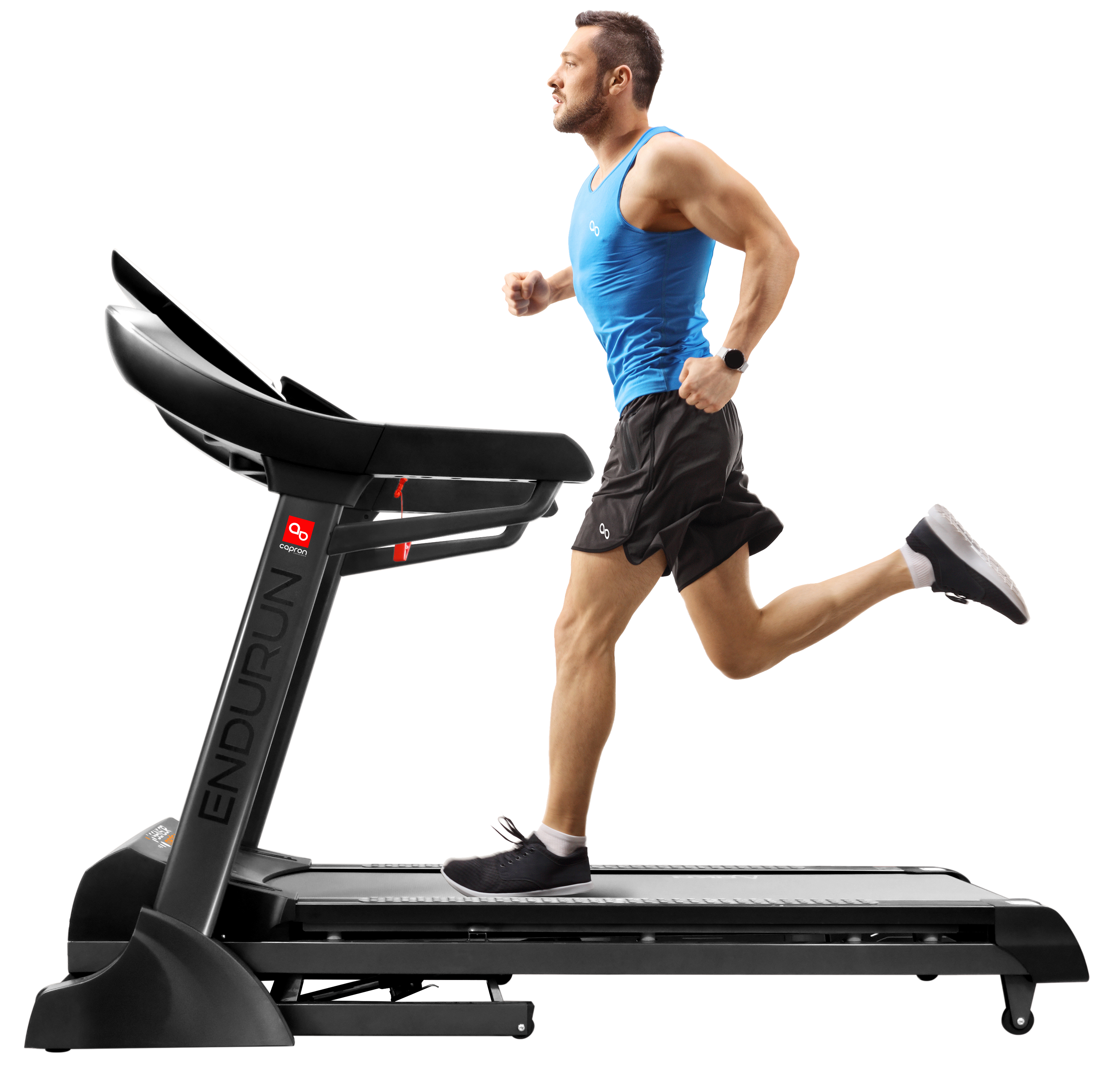 Homme qui court sur un tapis de course de podologie Runtime