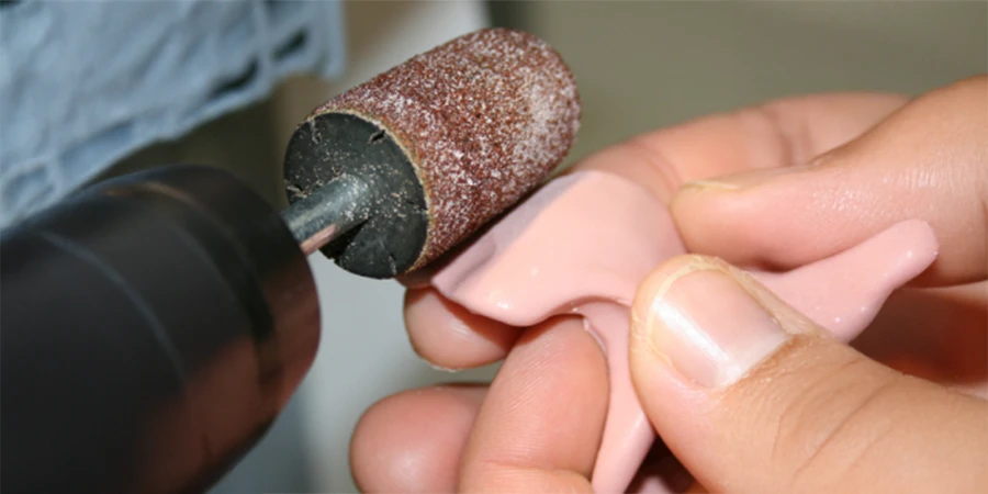 ponçage d'un sicasil souple