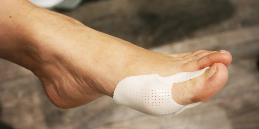 pied portant une prothèse de rigiform standard