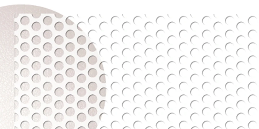 zoom sur du rigiform perforé