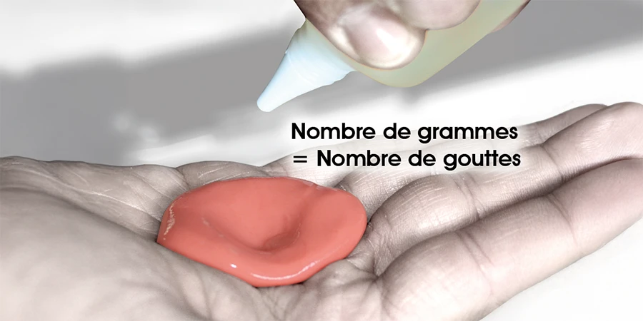 application du Catalyseur Liquide Réaktol Fresco sur du silicone