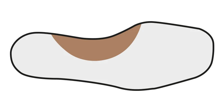 Voûte courte moulée sur un pied