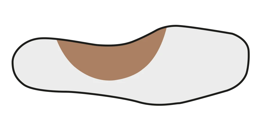 Voûte large moulée sur un pied