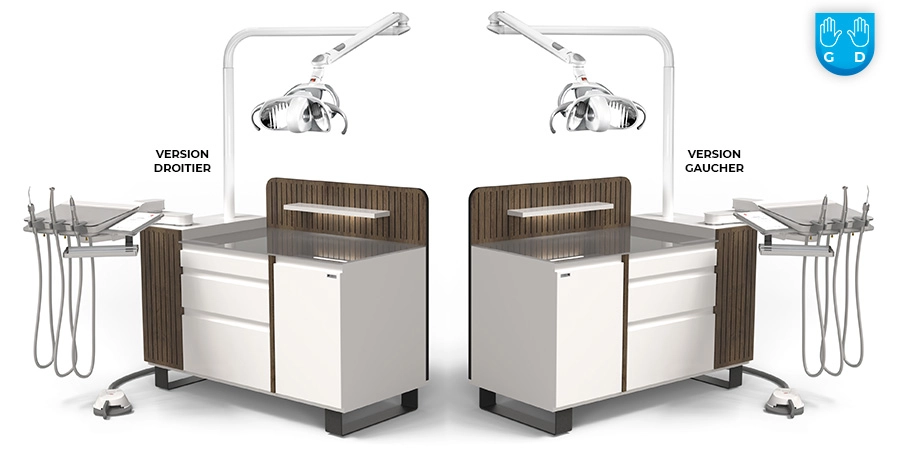 versions droitier et gaucher de l'unit latti