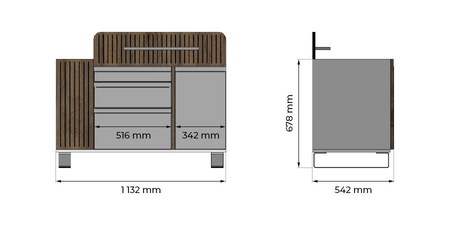dimensions de l'unit latti standard