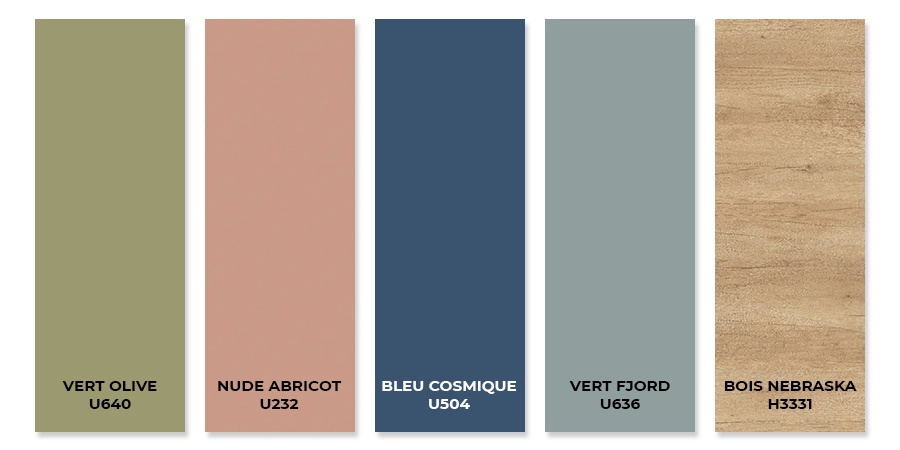 coloris possibles pour modulo