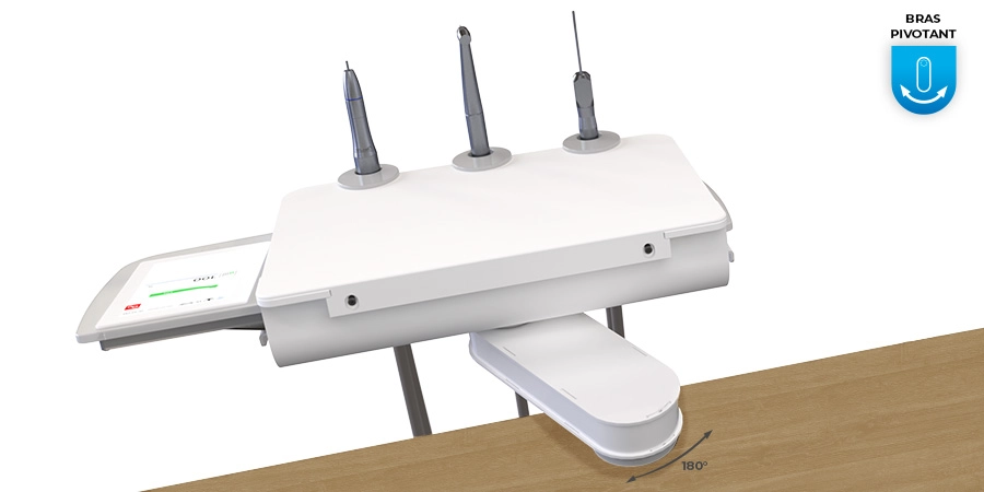 bras pivotant du pixel