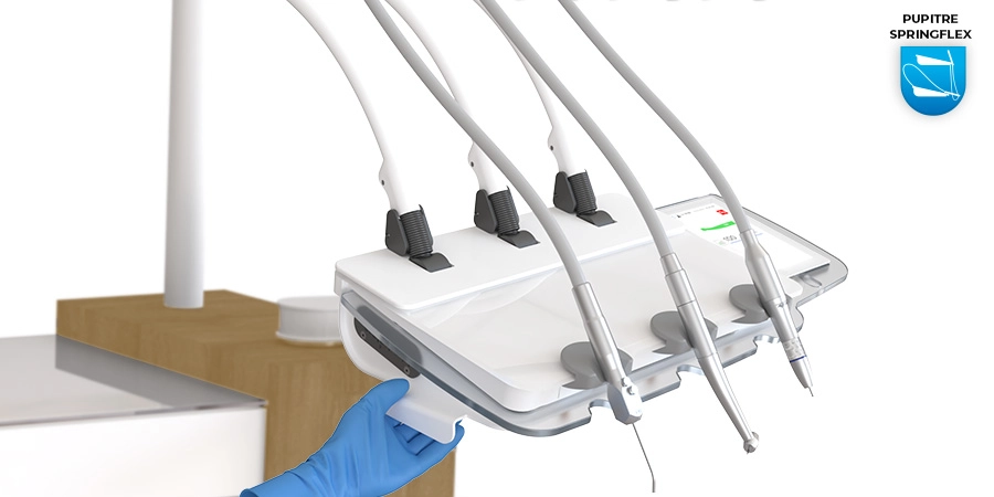 pupitre springflex sur l'unité de soins pixel