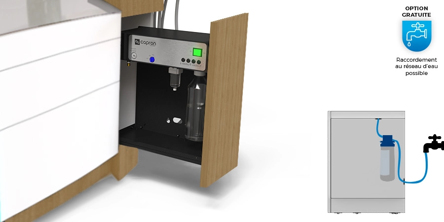 raccordement à l'eau du pixel