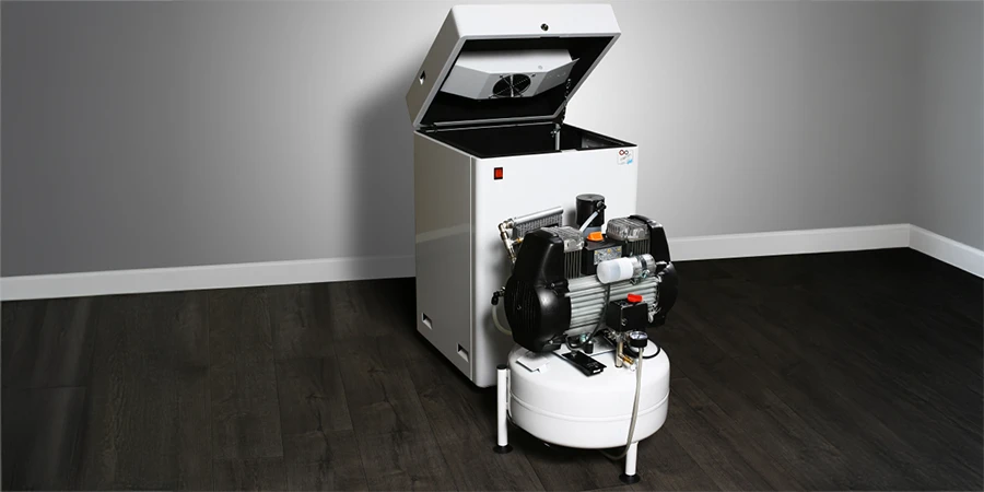 compresseur MGF G24/10 et son caisson en cabinet