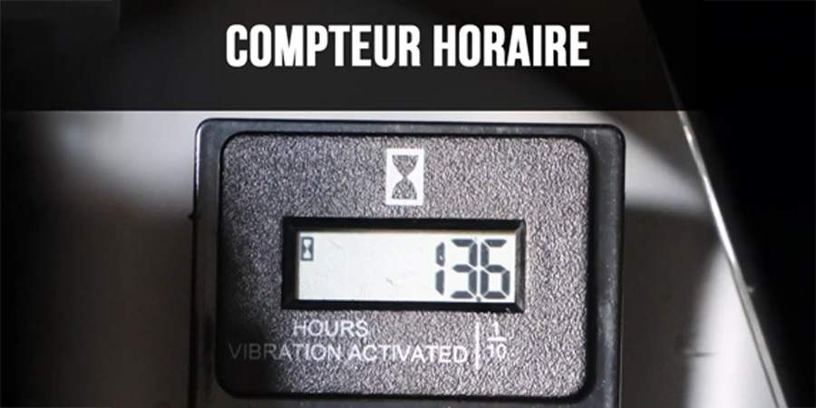 compteur horaire du compteur prime avec caisson
