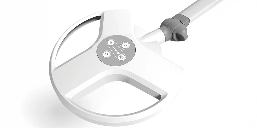 boutons sur le haut de la lampe visiano