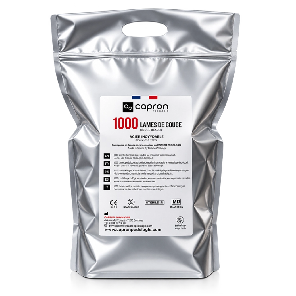 sachet de 1000 lames de gouge