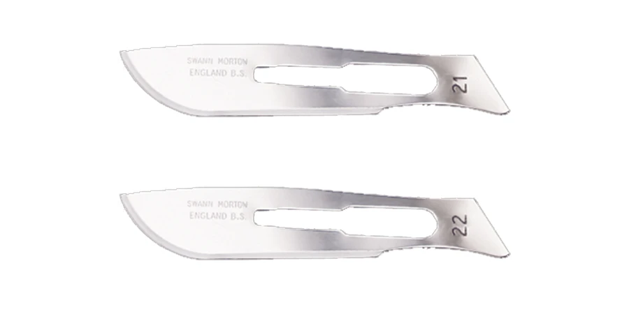 des lames de 21 et 22 représentées