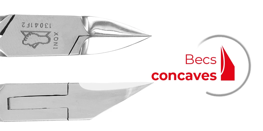 gros plan d'une pince à ongles bec concave