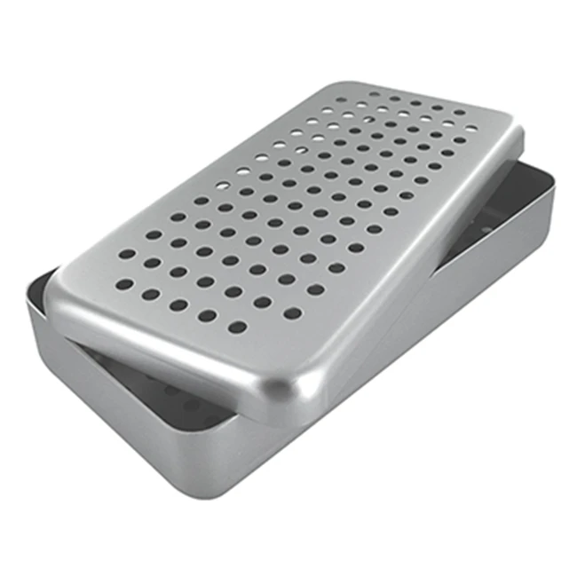 BOITE ALUMINIUM PERFOREE GRISE