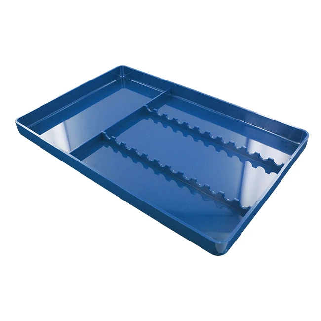 PLATEAU CRANTÉ AUTOCLAVABLE BLEU