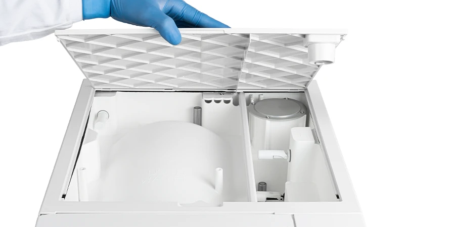 autoclave euronda e9 ouverte par le dessus