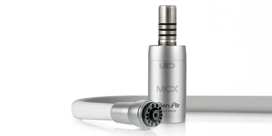 zoom d'un micromoteur mcx led