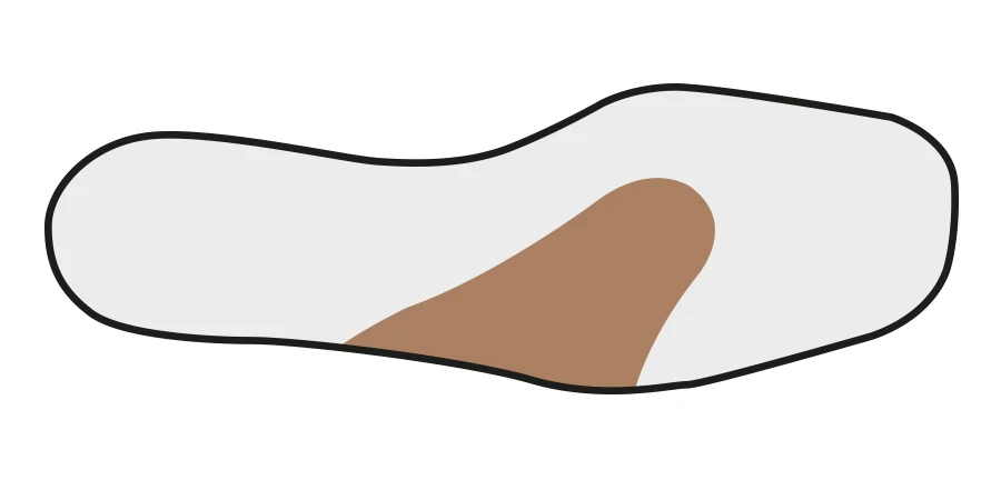 Coin pronateur antérieur sur un pied