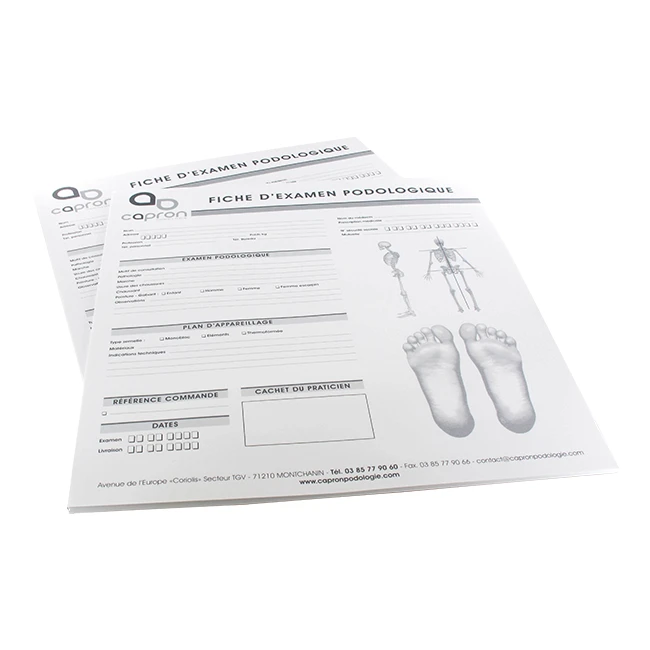 LOT 100 FEUILLES EMPREINTES 2 PIEDS