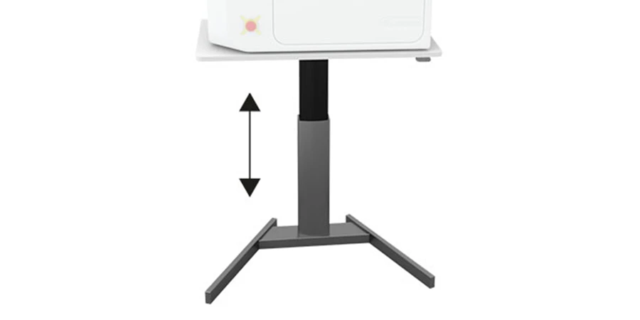 flèche qui montre le mouvement possible du pied