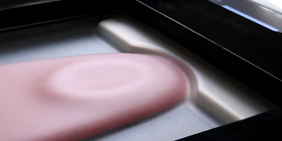 semelle dans la vitropress