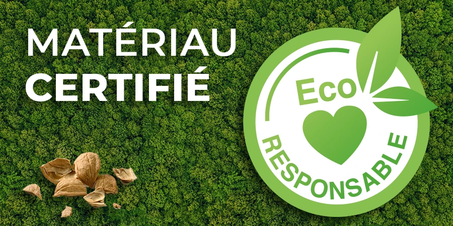 Lunatur 18 certifié éco-responsable avec une image de noix