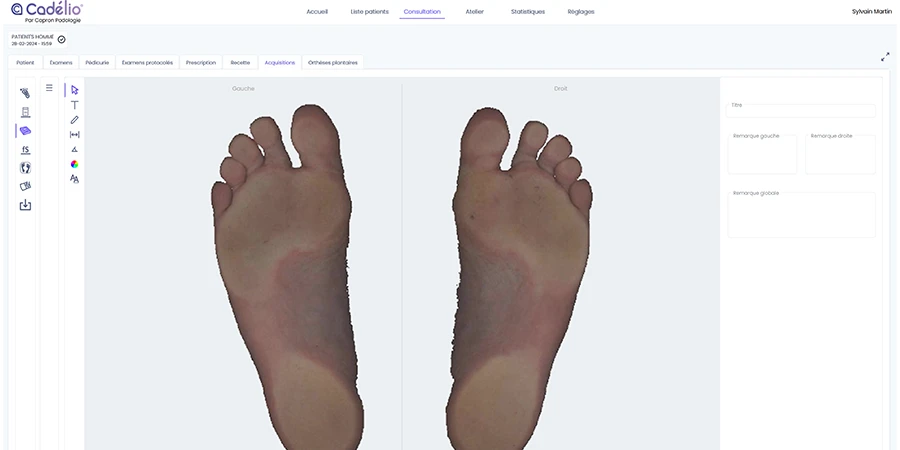 capture d'écran d'un visioplus dans cadélio