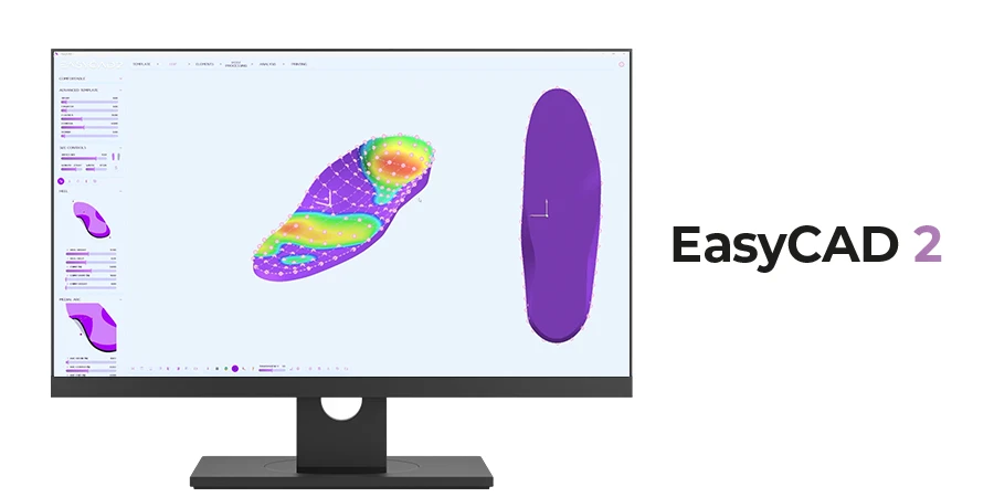 logiciel easycad 2 ouvert sur un ordinateur