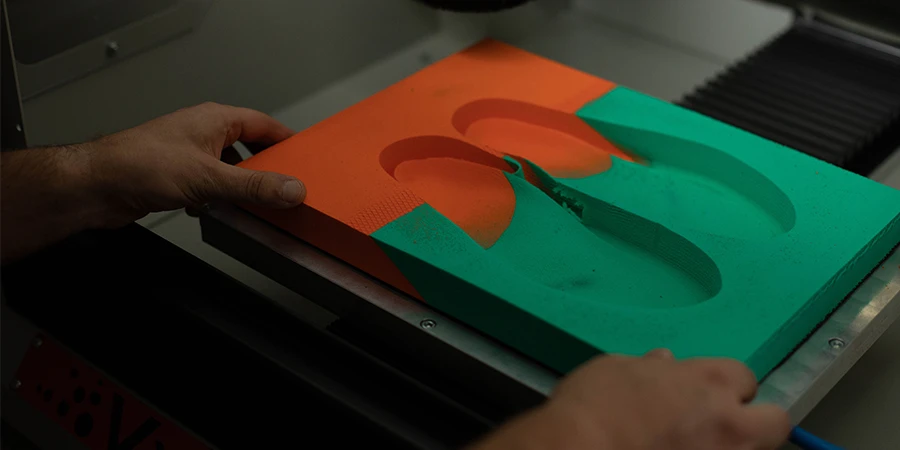 paire de semelles fraisées avec vulcan 2 têtes