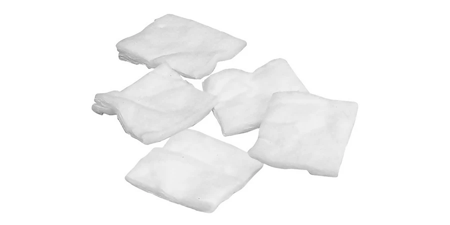 plusieurs carrés de coton