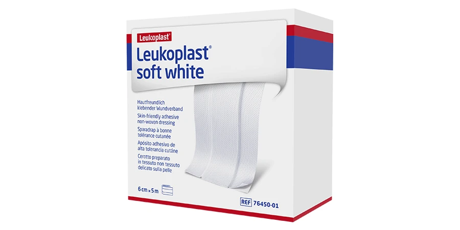 dimension 5x6cm des Leukoplast Soft White pansement