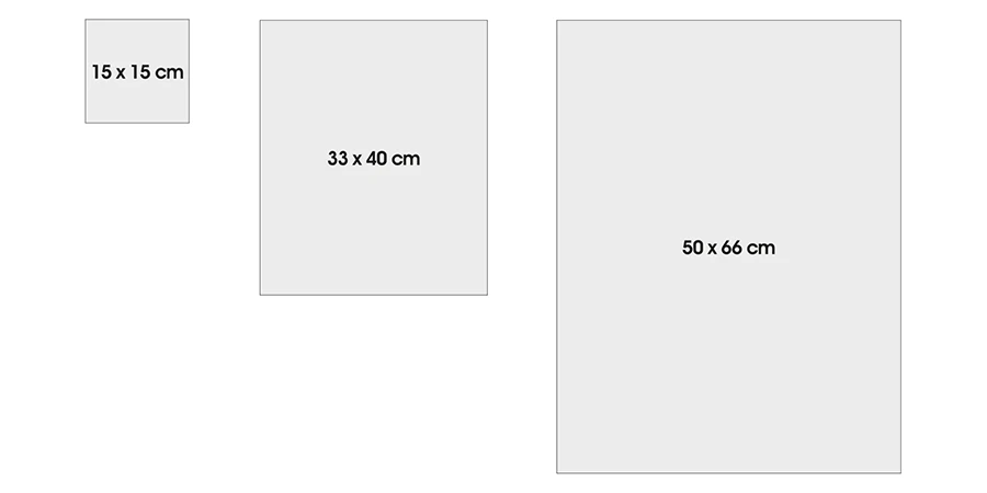 dimensions des différentes Plaques de découpe Polytan