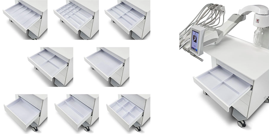aménagements différents des tiroirs du deneb