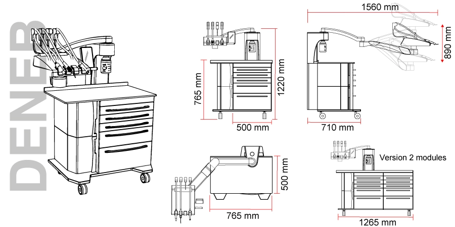 dimensions de l'unit de soins deneb