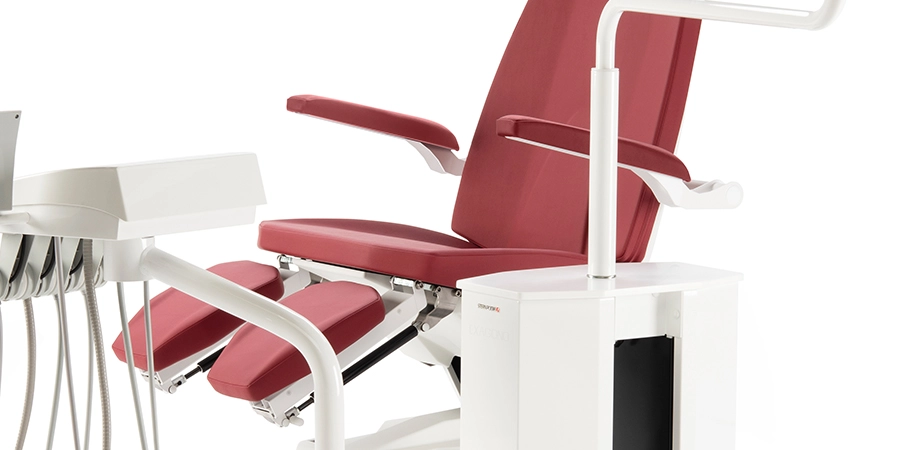 fauteuil exagono rouge de face