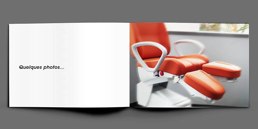 catalogue avec une photo du fauteuil zephir